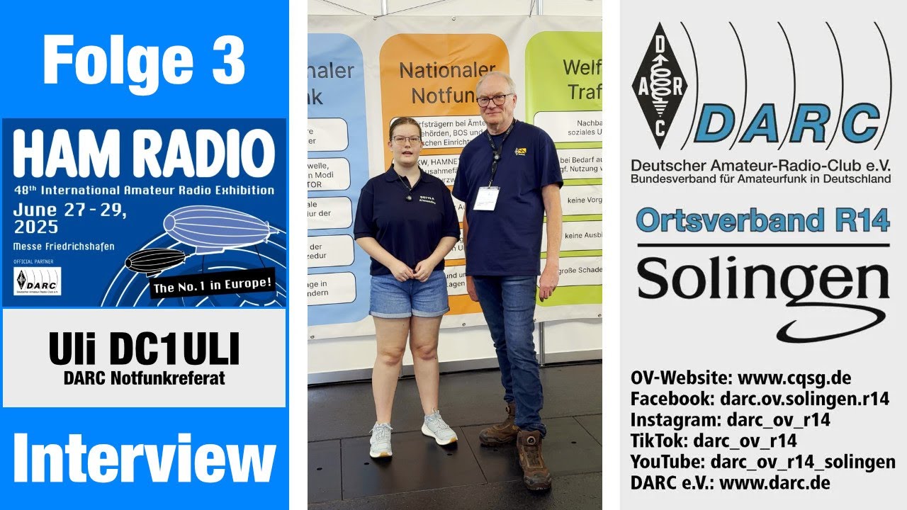 HAM RADIO 2025: Interview mit Uli DC1ULI vom DARC Notfunkreferat