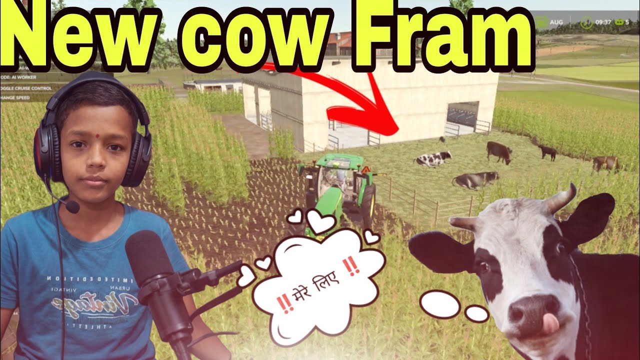 New cows Fram 🐮 cow ka liya New house bana diya🤠 Framing simulator 25 ✅