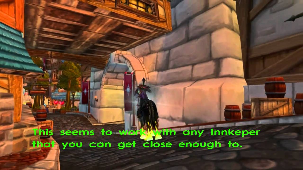 Setting your Hearthstone Underneath an Inn - The Explorer's Hearthstone - WoW patch 4.0.3a