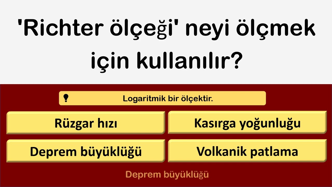 🔥 15 Zorlu Genel Kültür Sorusu: Zeki İnsanların %5'i Bile Geçemiyor! (Bilgi Yarışması)