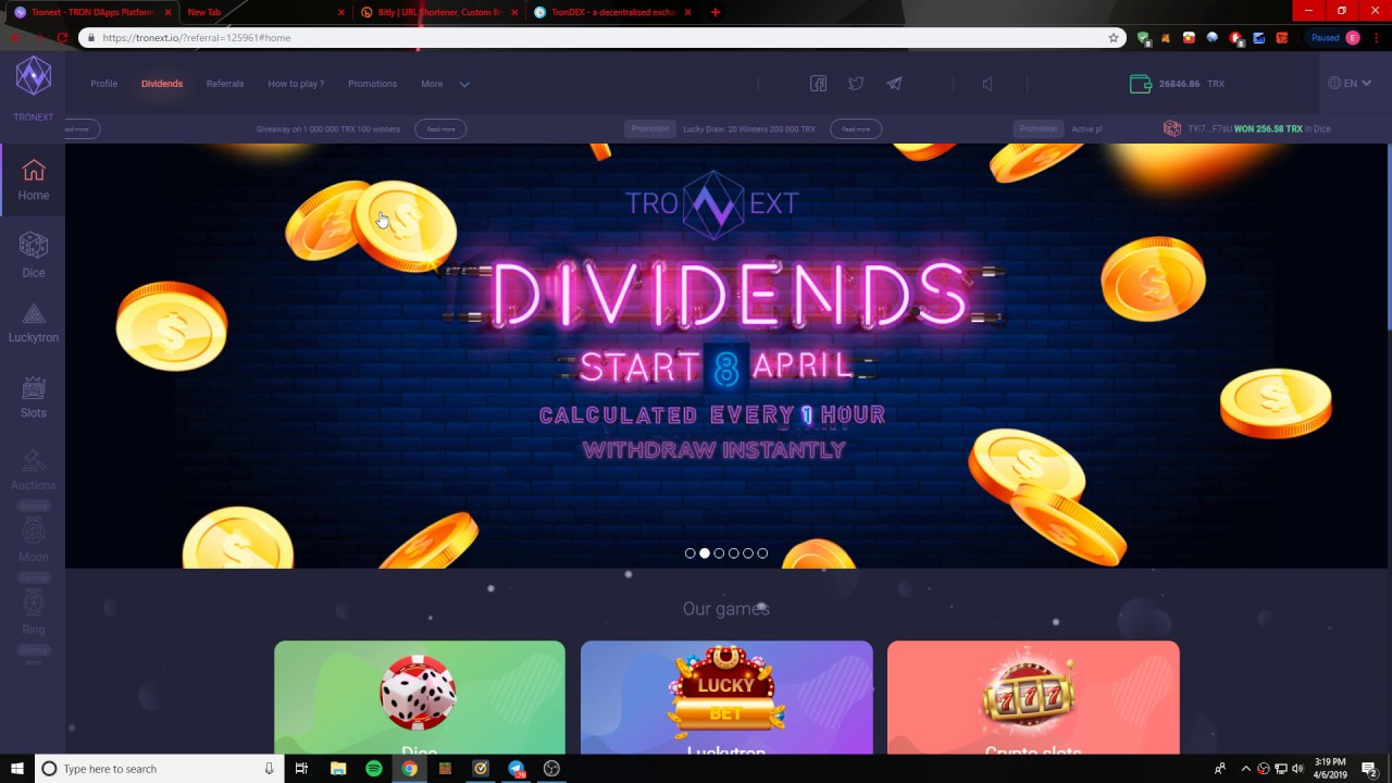 Tronext Review - How I mine TNX (14:1 Gambling Token)
