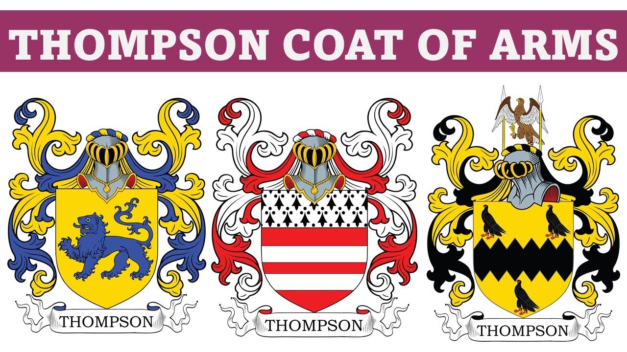 Thompson Coat of Arms & Family Crest - Symbols, Bearers, History