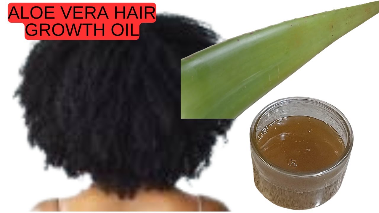 How I made Natural Aloe Vera Oil At Home in just 10 minutes! Hair growth oil for scalp health!