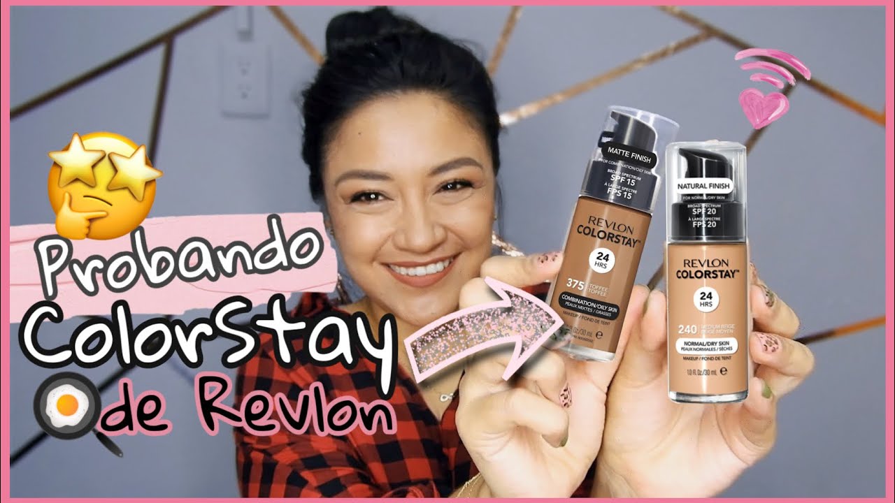 BASE DE MAQUILLAJE COLORSTAY DE REVLON 🍳¿REALMENTE FUNCIONA PARA PIEL GRASA? |Anabel Mexico