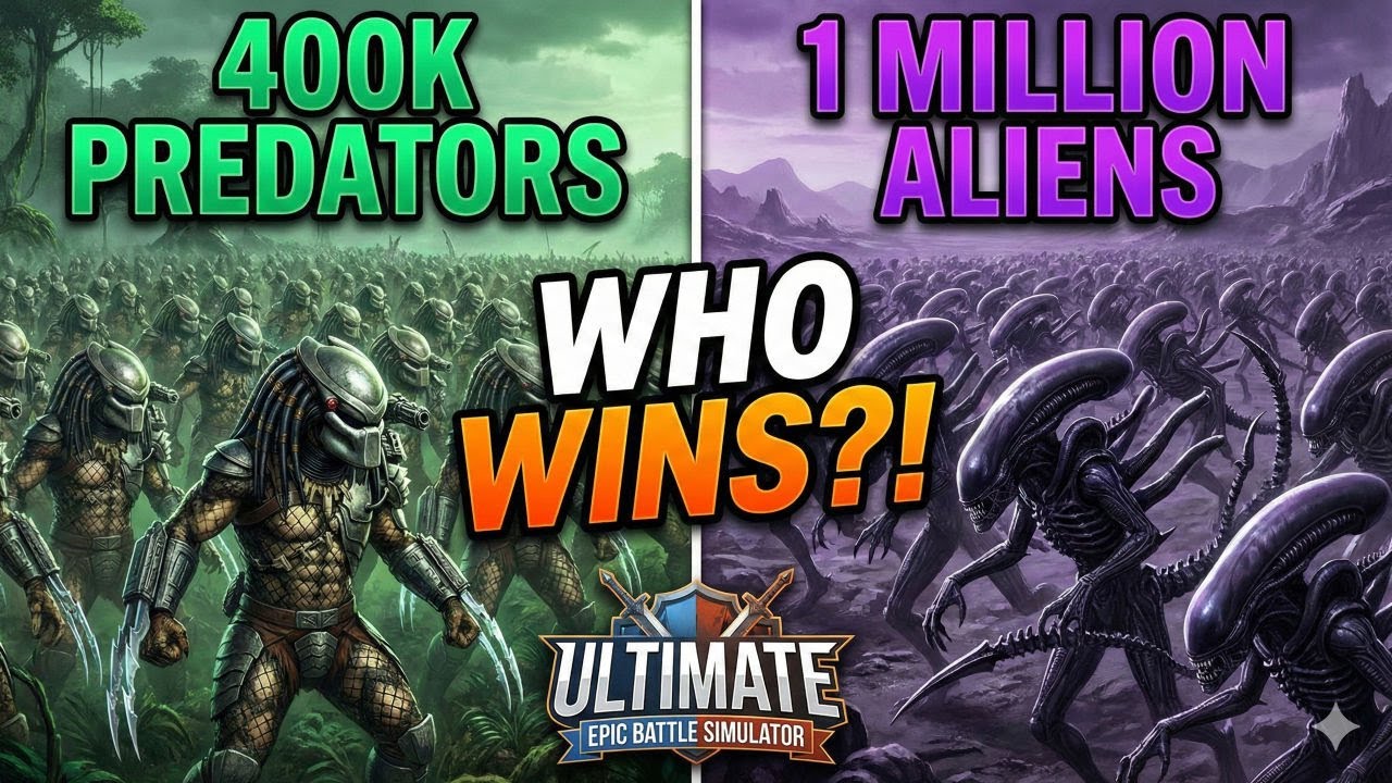 400K Predators Take On 1 Million Aliens… WHO WINS?!