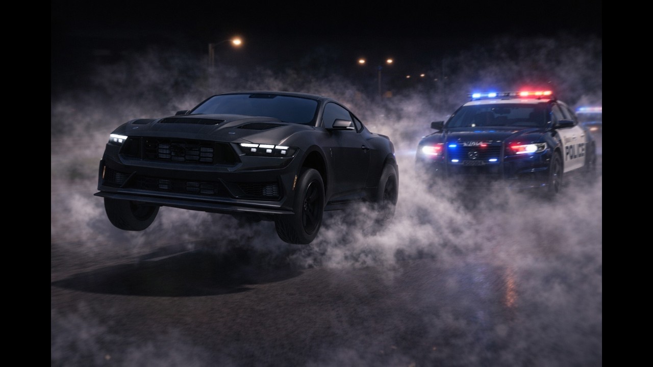 1500hp 2024 Ford Mustang Dark Horse LAUNCH CONTROL Wheelie!!! | GTA 5 FiveM