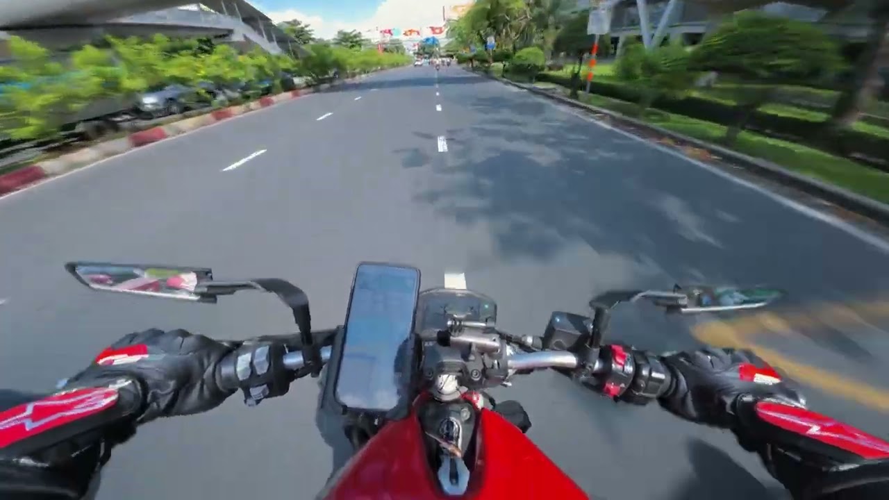 HOT DAY WITH DUCATI MONSTER 821 - DJI ACTION 4K VIDEO - RAW SOUND