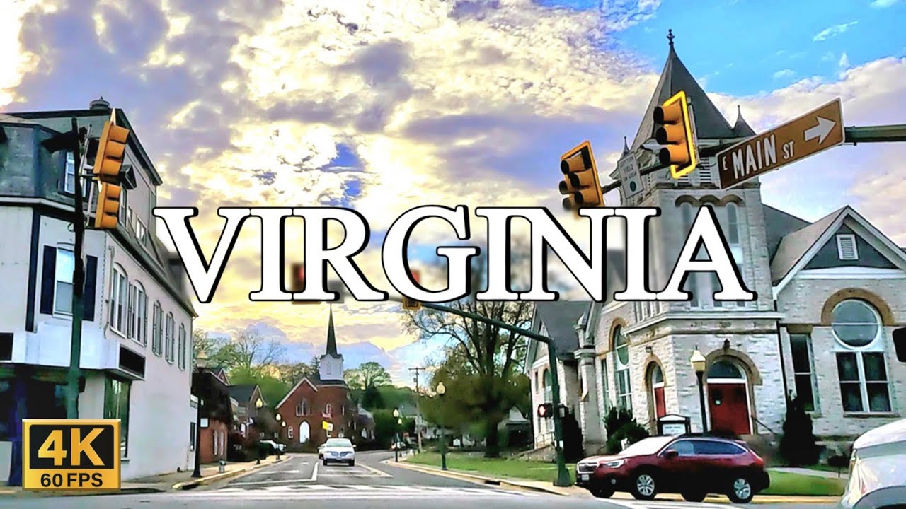 Virginia USA Drive 4K / Front Royal / American Village / US City Drive