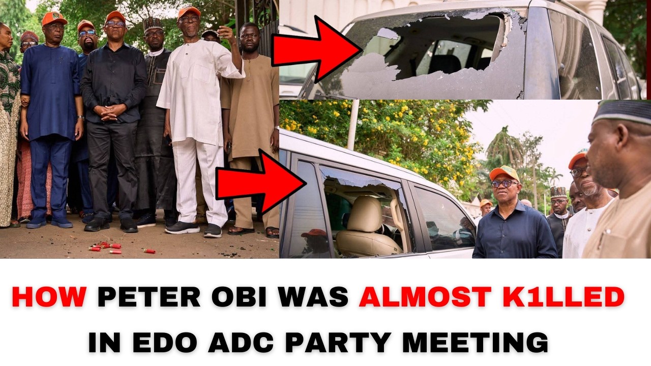 Peter Obi escapes assassination as thugs shoot Obidient Movement members in Edo