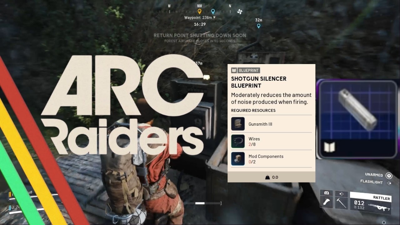 Where I found the Shotgun Silencer blueprint in Arc Raiders!