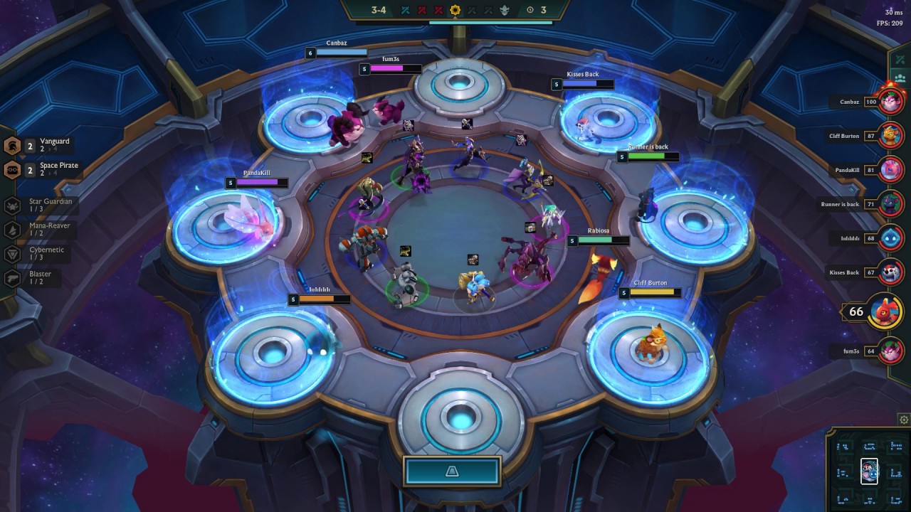Teamfight Tactics[TFT] Set 3 Space Pirate + Vanguard Gameplay No Commentary