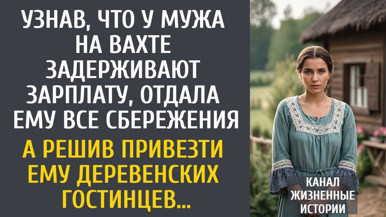 Узнав, что мужу на вахте задерживают зарплату, отдала сбережения… А решив привезти ему гостинцев…