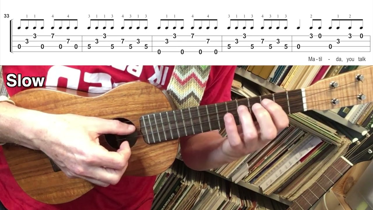 Matilda - Harry Styles (Ukulele fingerstyle tutorial FAST and SLOW)