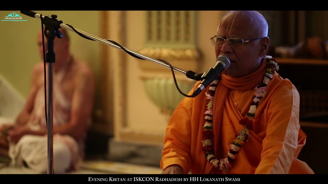 Bhajan By HH Lokanath Swami|| Radhe Jaya Jaya Madhava Dayite || 26 May 2018 || Radhadesh |