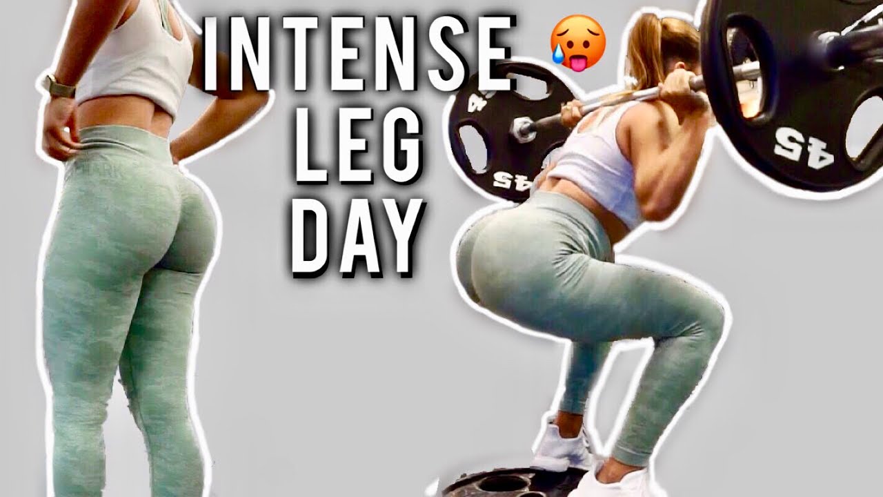INTENSE LEG/GLUTE DAY! WORKOUT WITH ME!