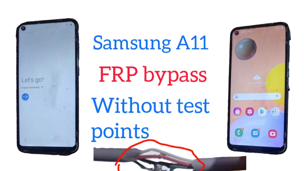 Samsung A11 frp bypass unlock tool witout test poaint