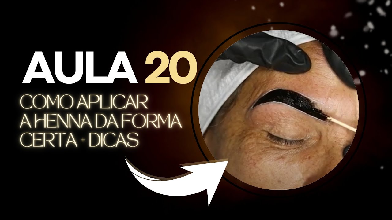 Como aplicar a henna nas sobrancelhas | Curso de sobrancelhas gratis | Ep20