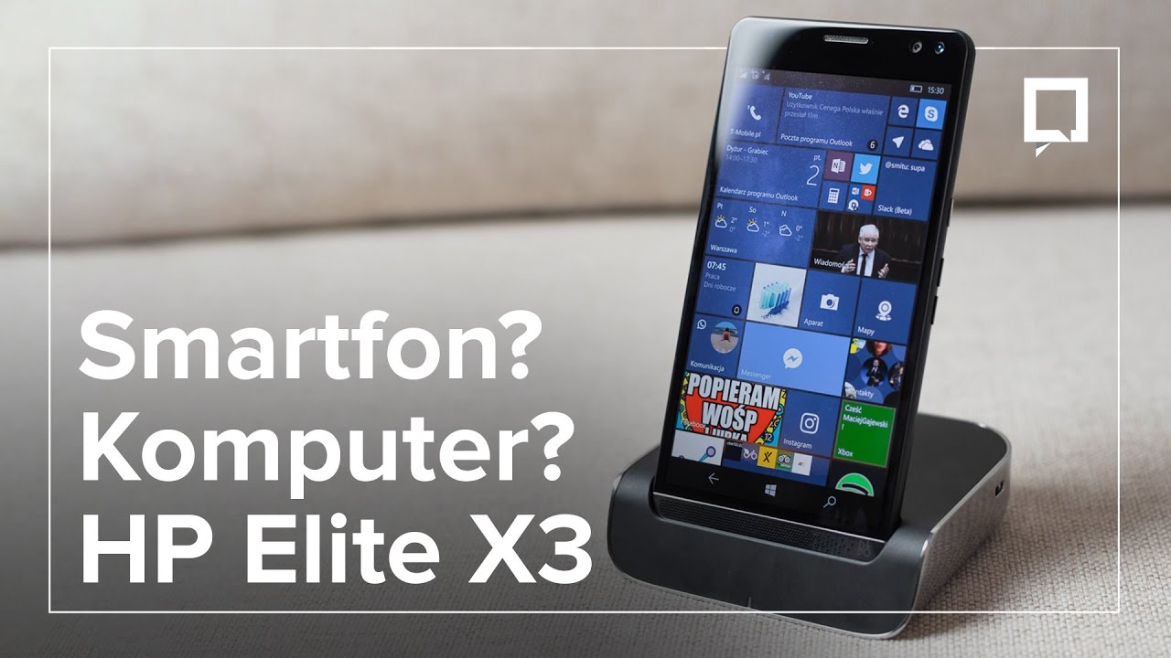 HP ELITE X3 - smartfon, stacja dokująca i laptop W JEDNYM!