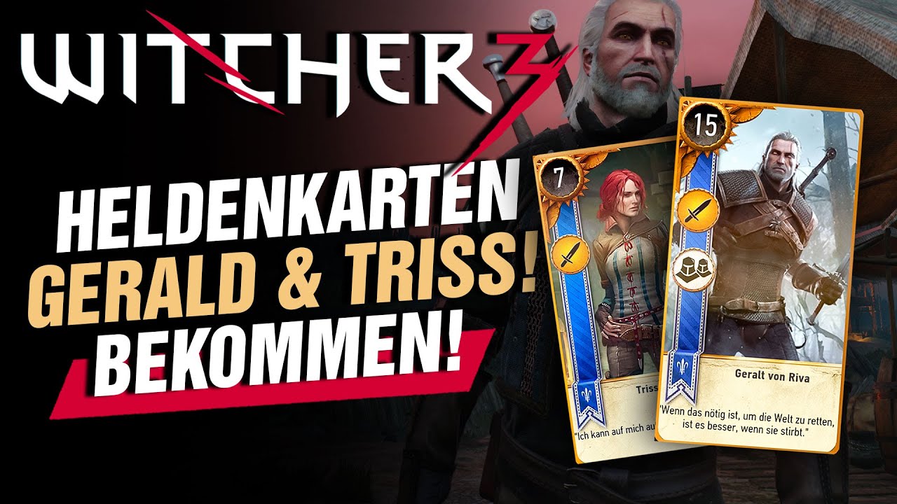 Geralt of Rivia & Triss Merigold Hero Cards in Witcher 3! Old Friends!