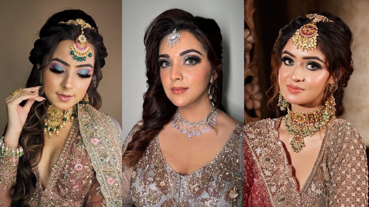 3 BRIDAL OPEN HAIRSTYLES || EASY & QUICK HAIRSTYLE TUTORIAL