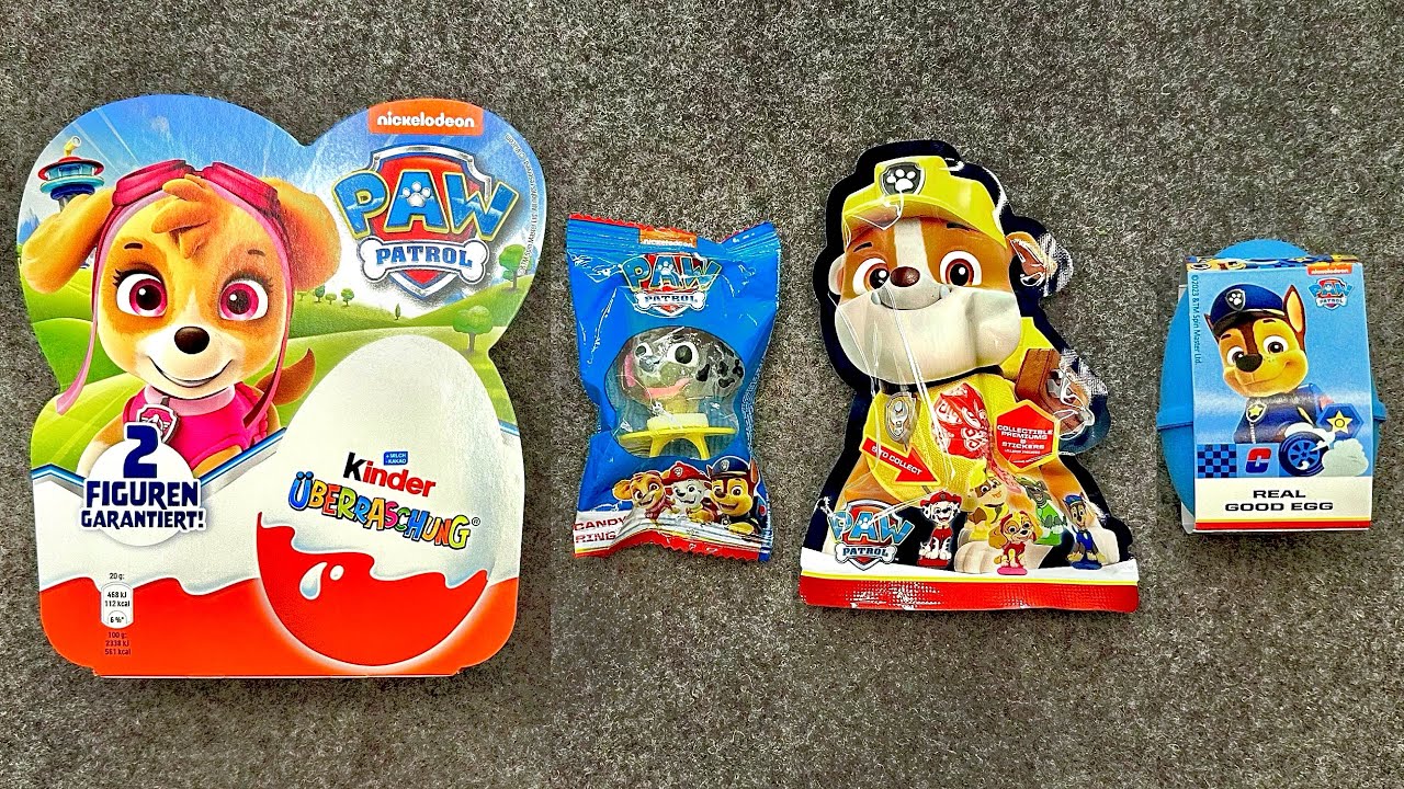 🤩‼️ Funny Paw Patrol ASMR || Surprise Eggs • Lollipos • Sweets & Toys unboxing 