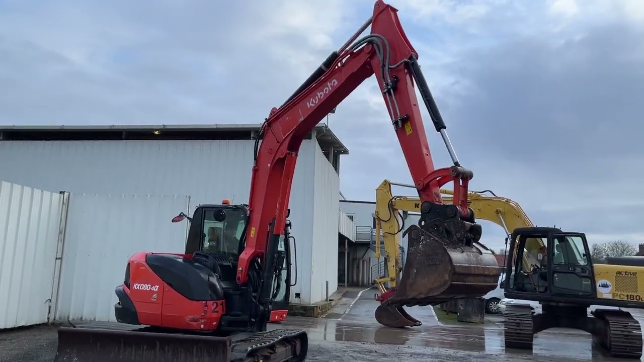 Pelle sur chenilles Kubota KX080 4A