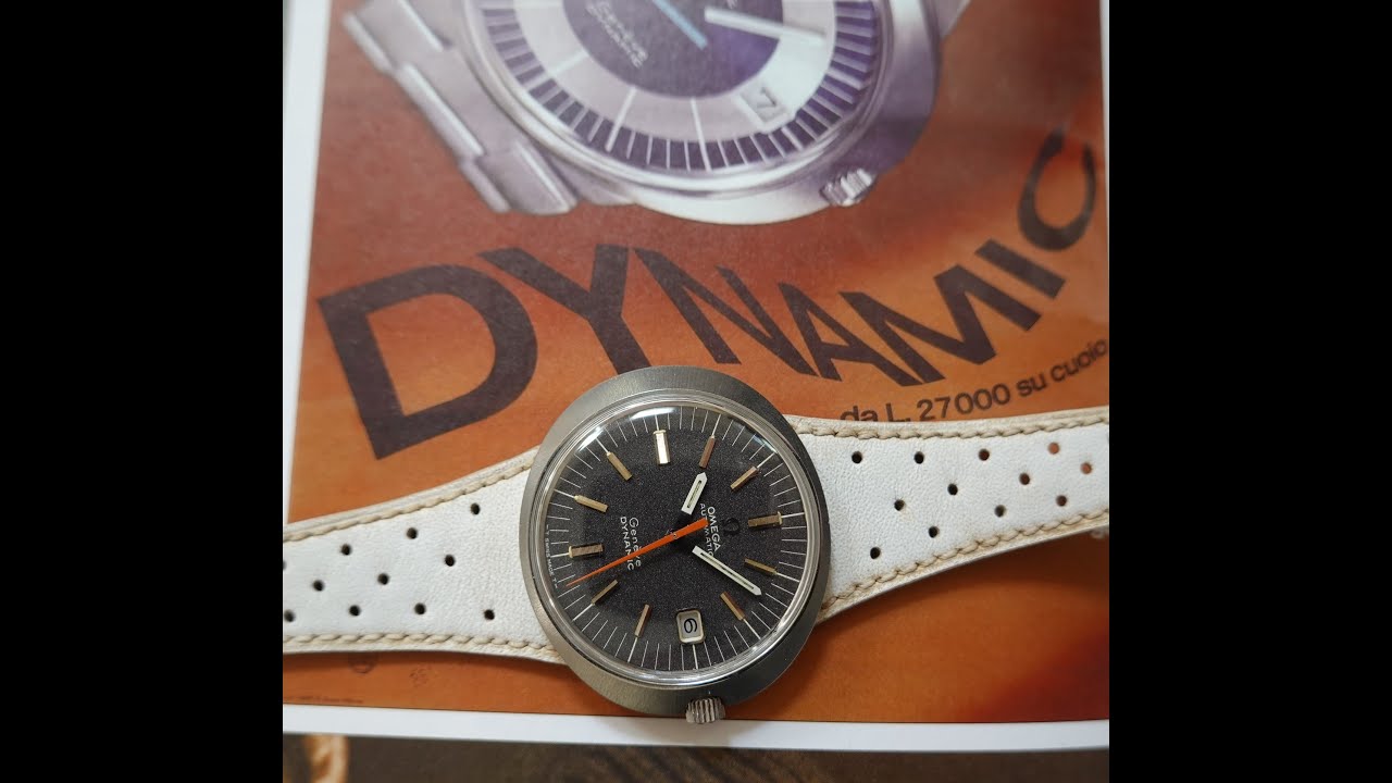 1971 Omega Geneve Dynamic automatic men's vintage watch, including how to change the strap. 166.0039