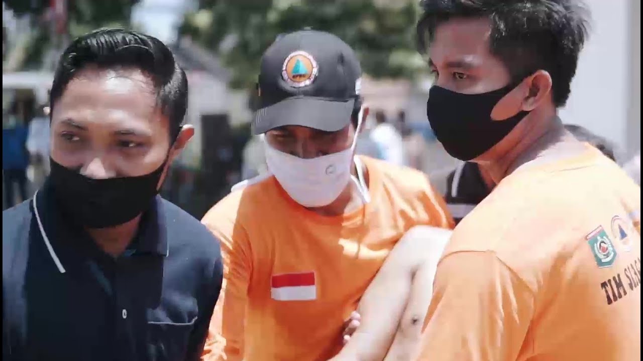 Simulasi Bencana Gempa Bumi di UPT BLUD Puskesmas Pemenang - Lombok Utara
