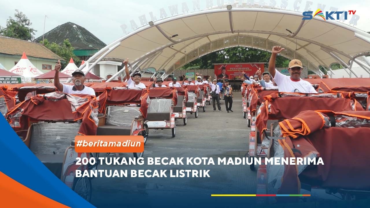 MADIUN - 200 Tukang Becak Madiun Terima Becak Listrik Gratis, Bantu Tingkatkan Penghasilan