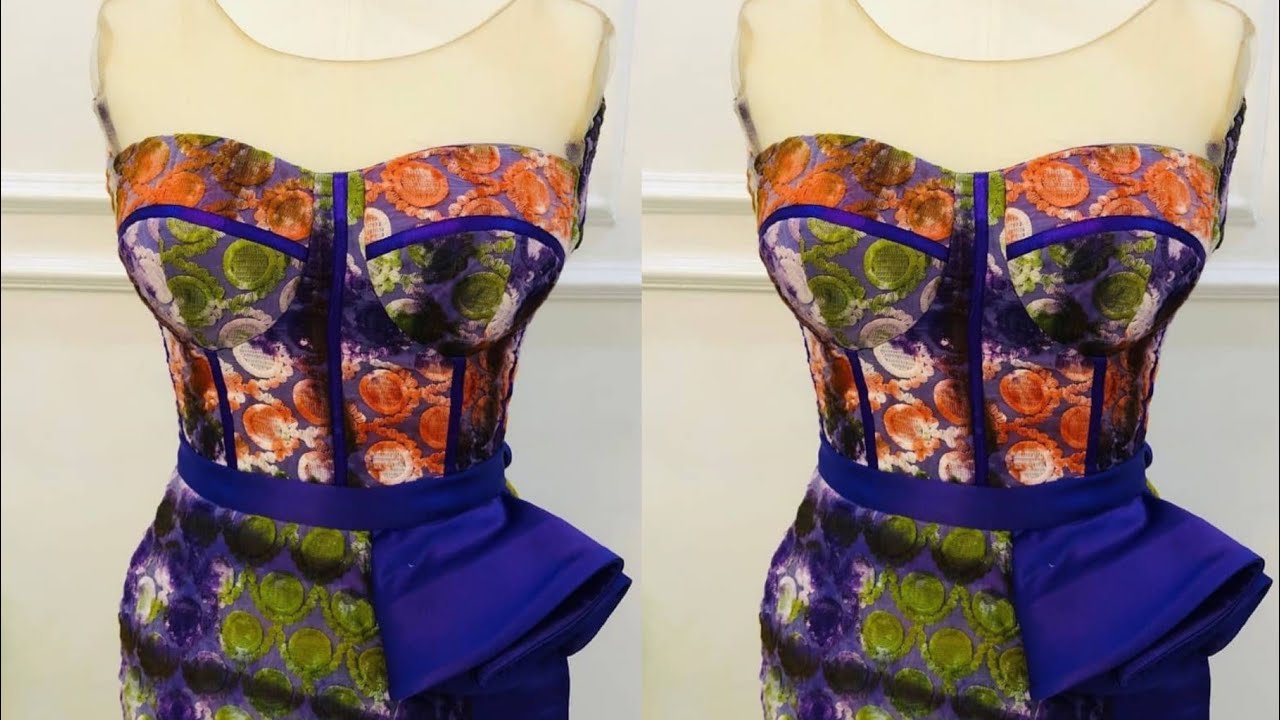 HOW TO CUT A CORSET part 1 |PATTERN DRAFTING| TUBE TOP|DIY
