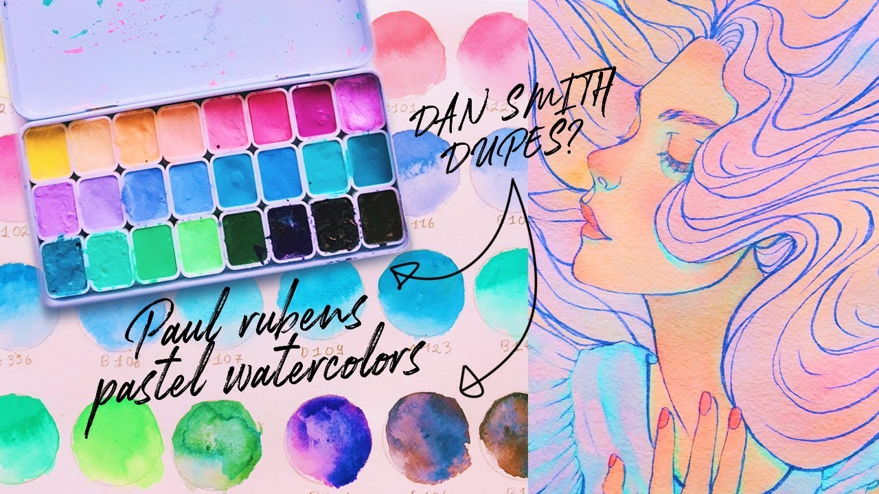 CHINESE WATERCOLORS // PAUL RUBENS PASTEL SET FROM ALIEXPRESS