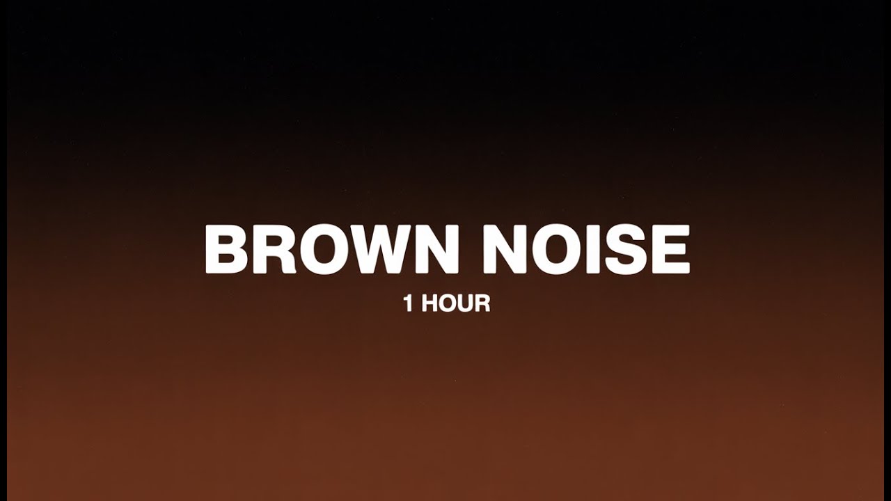 Brown Noise for Deep Sleep & Overthinking (1 Hour, No Music)
