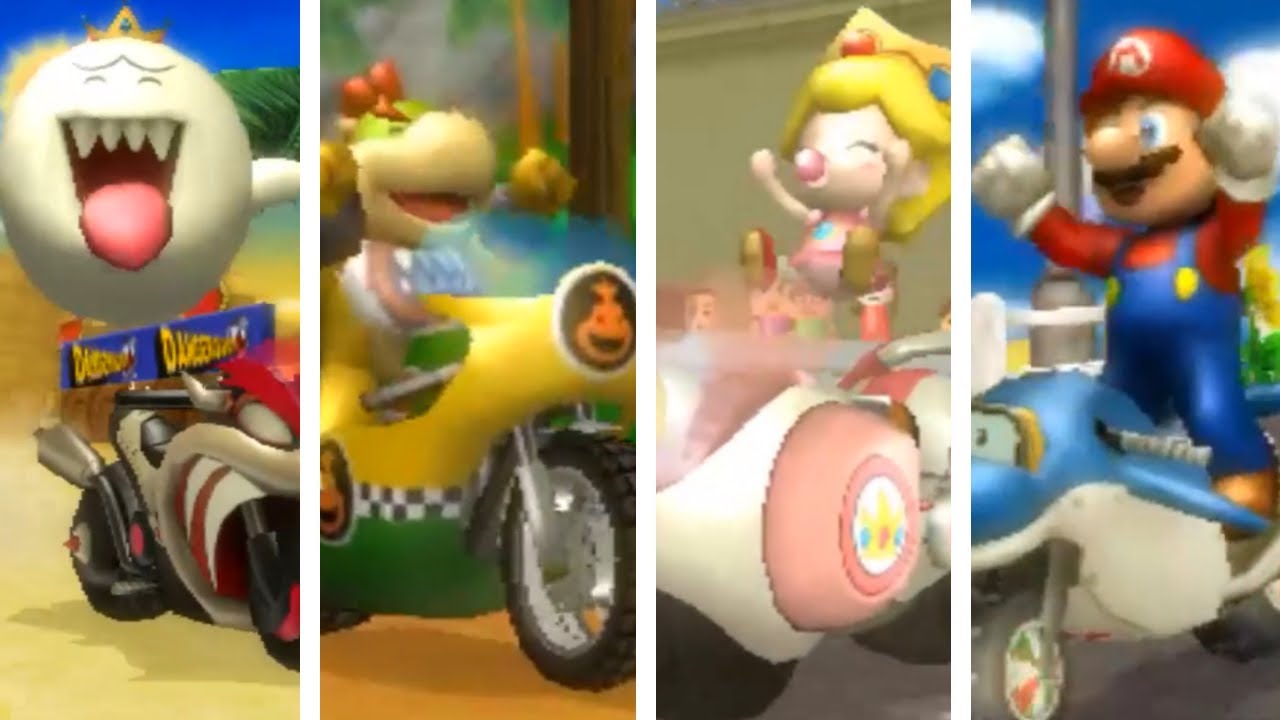 Mario Kart Wii - All Characters Winning Animations