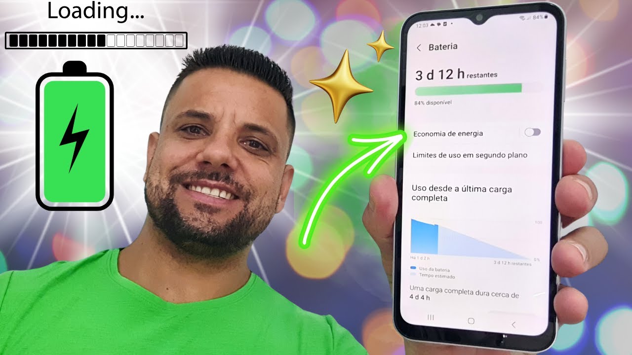 COMO ATIVAR O NÍVEL DE BATERIA E CARREGAMENTO RÁPIDO NO CELULAR SAMSUNG GALAXY A14