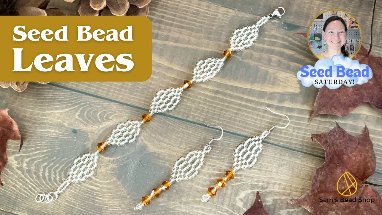 Seed Bead Leaves & Birthstones Jewelry Inspiration