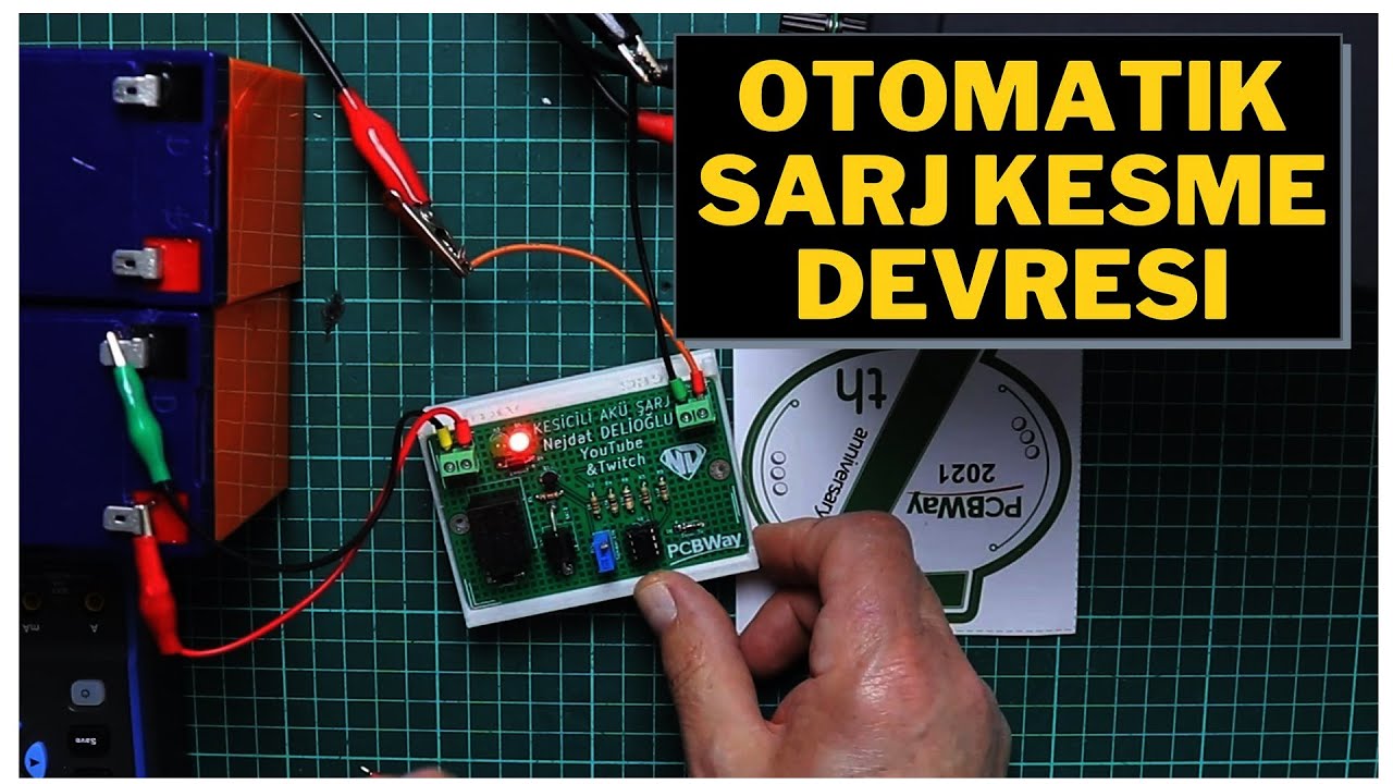 Otomatik Kesmeli Ak&uuml; Şarj Devresi | Auto  Cut Off  12V Battery  12 V . 6 V