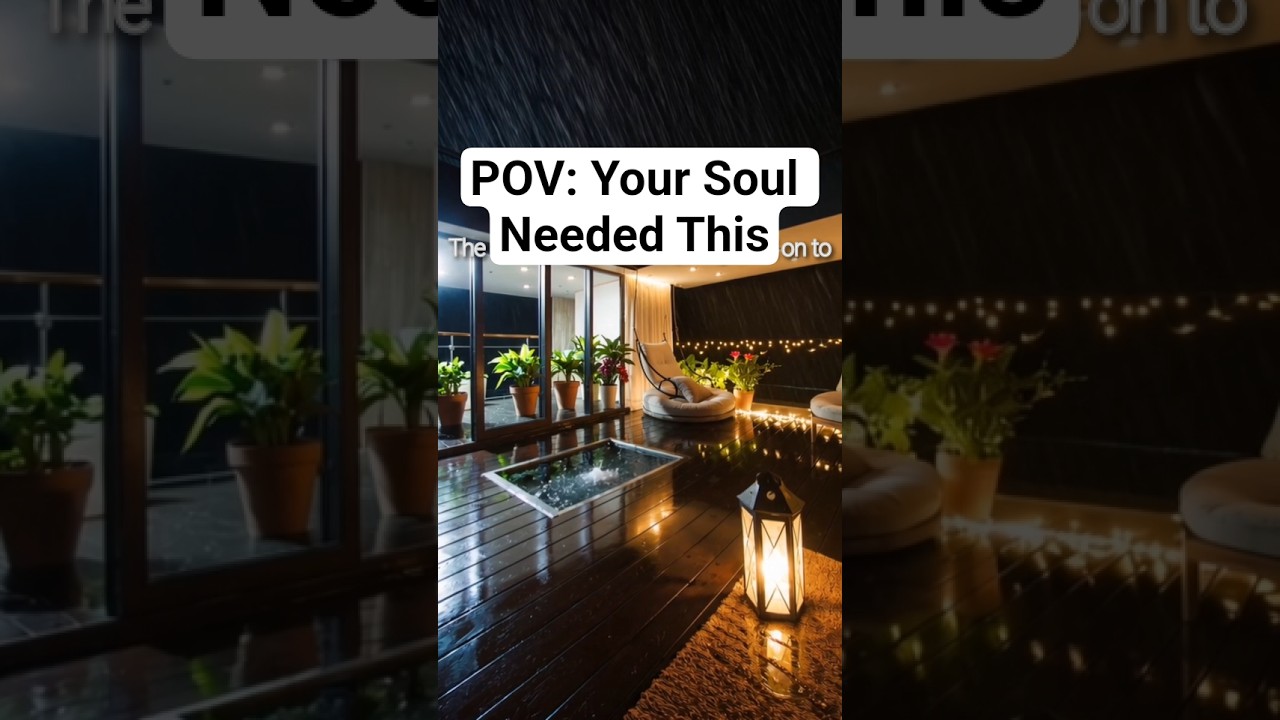 POV: You&rsquo;re Manifesting a Rooftop That Feels Like Peace🌧️#rooftoprain #rain #manifestation #healing