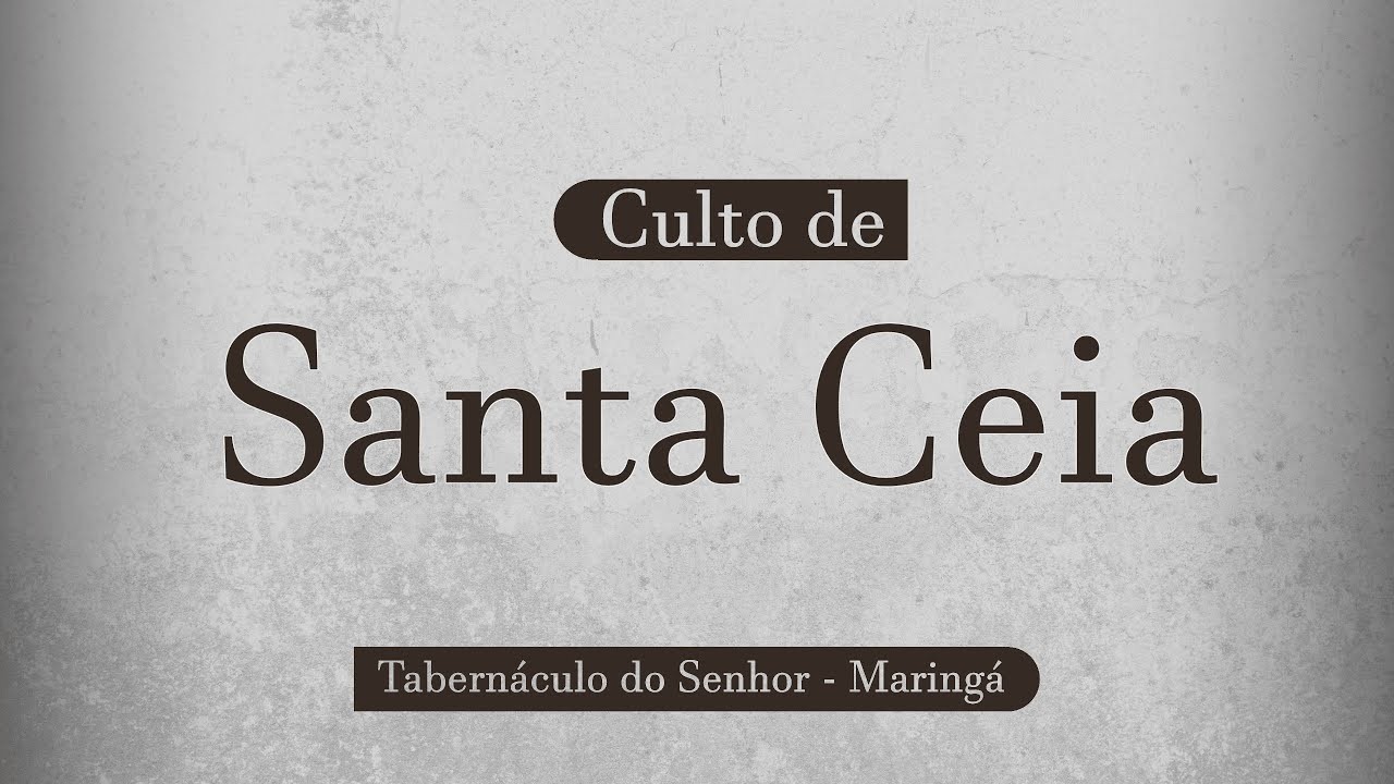 01.03.2026 - Culto de Santa Ceia