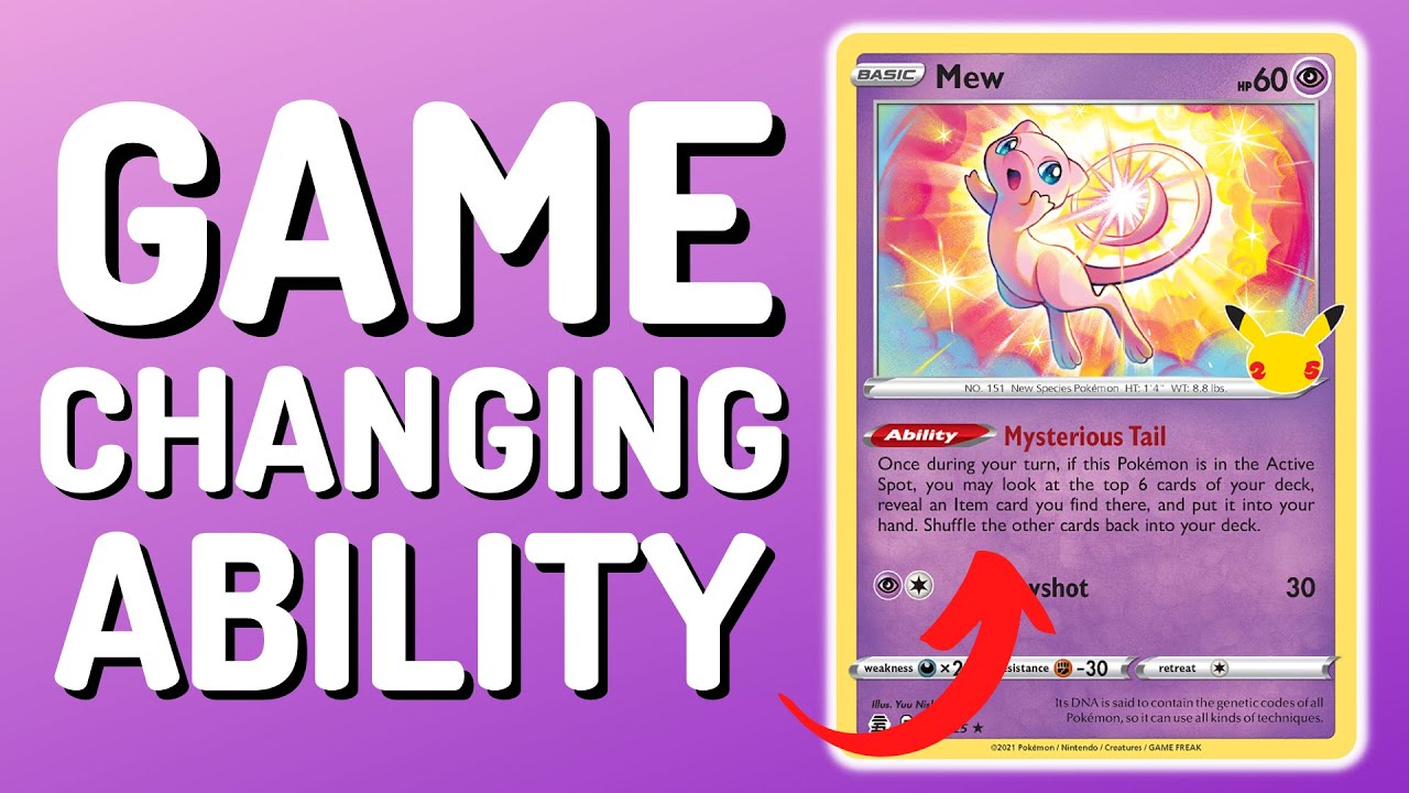 NEW Mew From Celebrations Makes Stage 2's Viable on PTCGO!