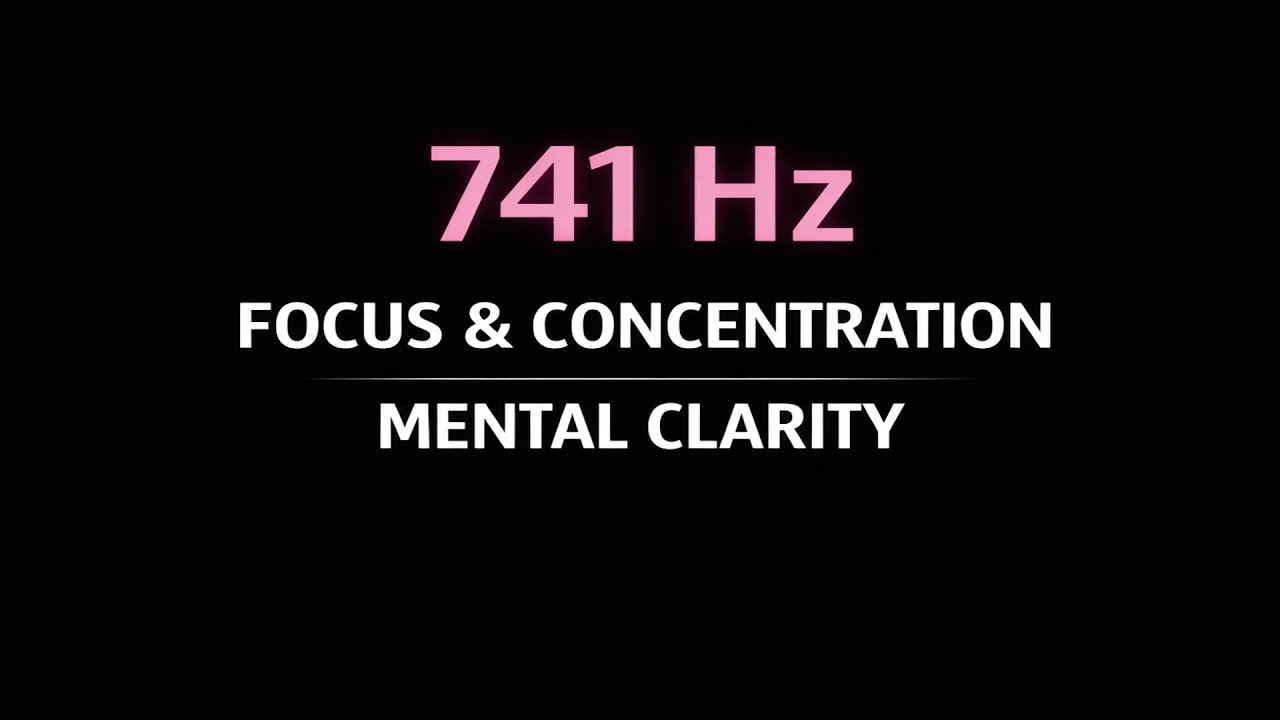 741 Hz Frequency for Focus • Concentration & Mental Clarity (Black Screen, 10 hours) #741Hz