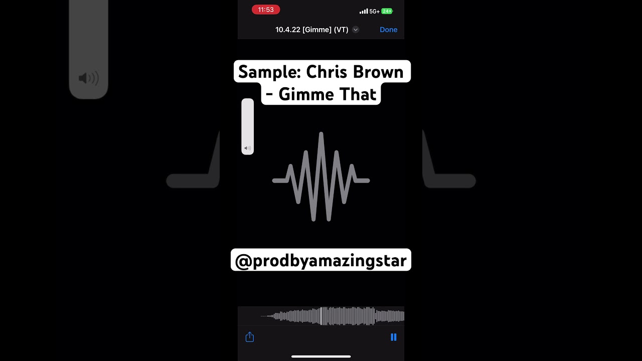 Chris Brown - Gimme That Detroit Type Sample Beat @prodbyamazingstar [2023] #short #samplebeat
