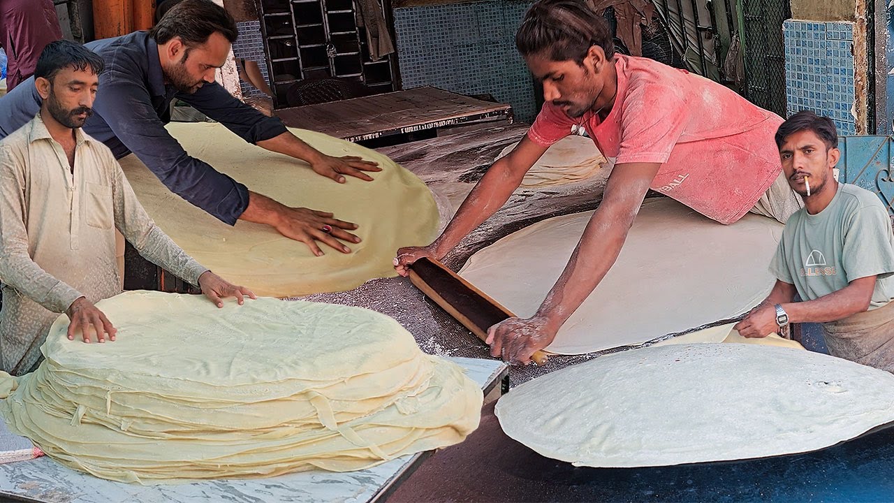 MANDA ROTI MAKING ! Street ROLL and SAMOSA PATTI Dough Machine | Modern Food Processing Technology