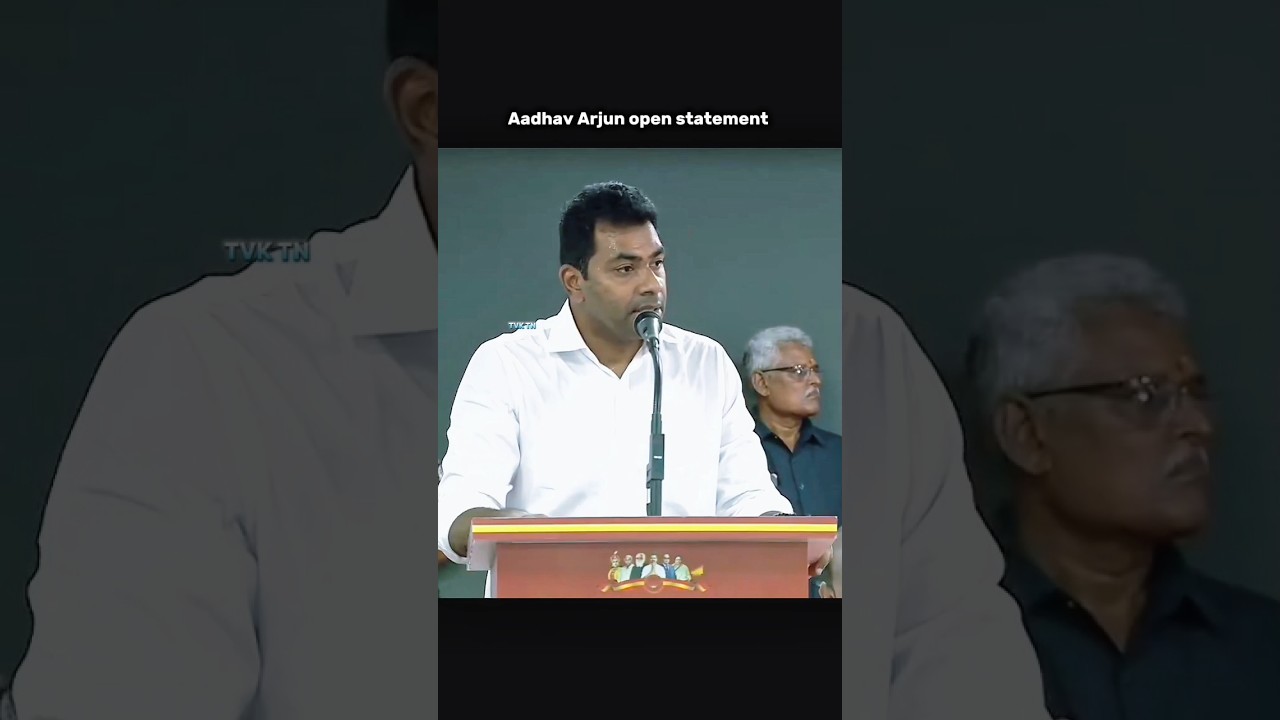 Aadhav Arjun open statement 🫡🥵 Day By Day 🥶 Political Peak #tvk #tamil #Political #tn #cm #trending