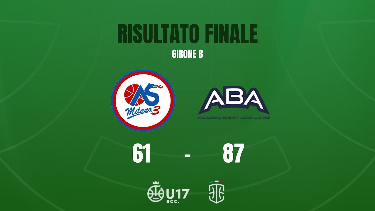 Highlights Milano3 - ABA U17 Eccellenza 