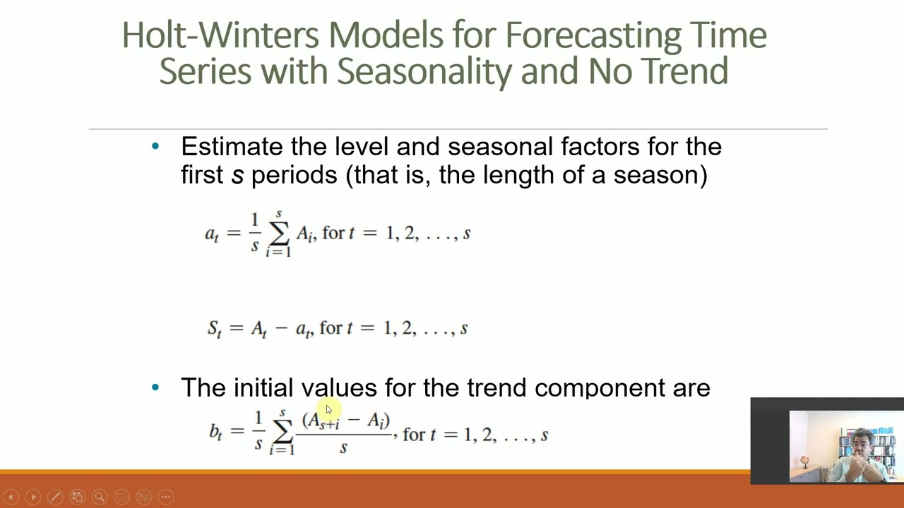 Forecasting Techniques – Holt Winters Additive Model with Seasonality and Trend