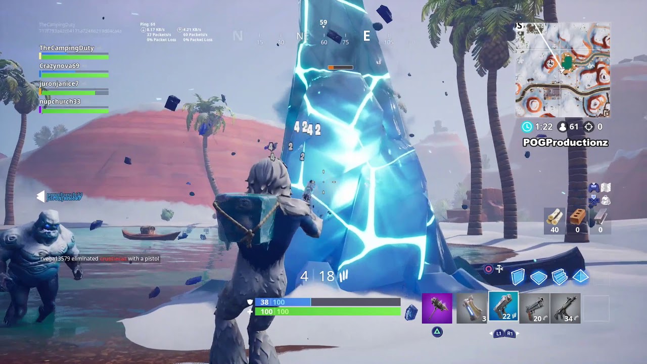 DEAL DAMAGE WITH ASSAULT RIFLES OR PISTOLS TO THE ICE LEGION - Fortnite Ice Storm Challenge