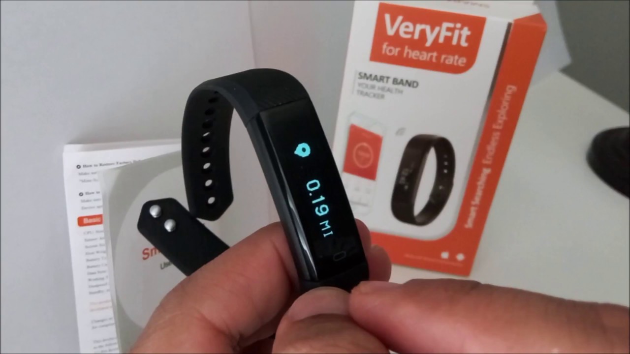 Detail overview of the VeryFit smartband features