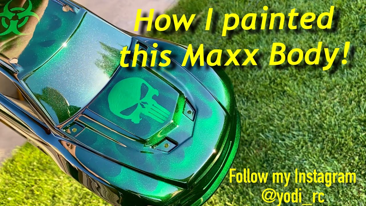 Tutorial on how to custom paint RC Maxx body