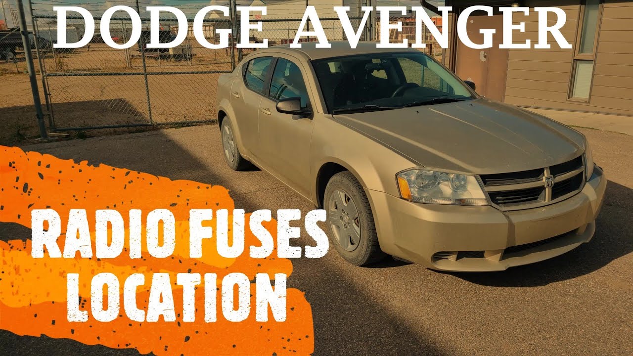 Dodge Avenger - RADIO FUSES LOCATION (2008-2014)