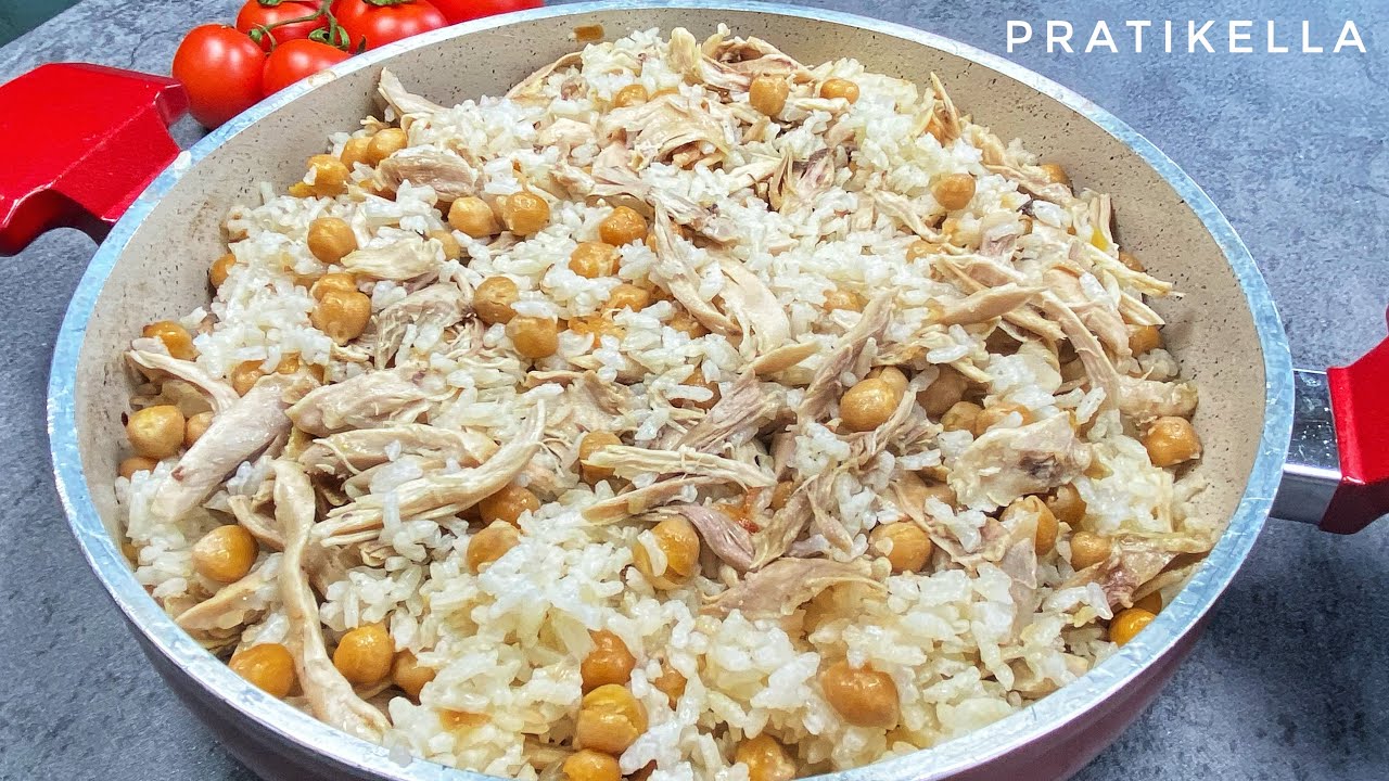 TAVUKLU NOHUTLU PİLAV TARİFİ❗️TANE TANE EN LEZZETLi TAVUKLU NOHUTLU PiLAV NASIL YAPILIR😋